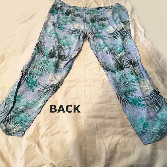 NEW PHOTOS! SOFT PANTS, TEAL MULTICOMBO, SIZE 24, REAL FLY, YKK ZIPPER, POCKETS, - Picture 16 of 16